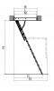 Лестница Факро LMS металлическая 70х120 высота потолка 280 - Интернет-магазин строительных материалов в Екатеринбурге-NOVA Prom Group 