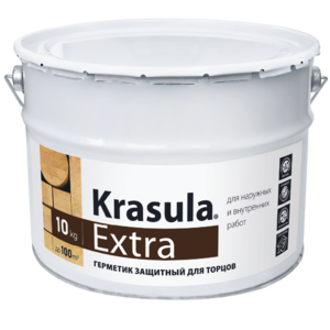 Герметик защитный для торцов "Krasula"-Extra 10 кг - Интернет-магазин строительных материалов в Екатеринбурге-NOVA Prom Group 