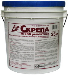 Скрепа М500 Ремонтная ведро 25 кг - Интернет-магазин строительных материалов в Екатеринбурге-NOVA Prom Group 