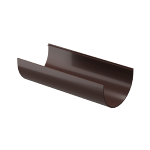 Желоб водосточный 2 м Standard, тёмно-коричневый (RAL 8019) - Интернет-магазин строительных материалов в Екатеринбурге-NOVA Prom Group 