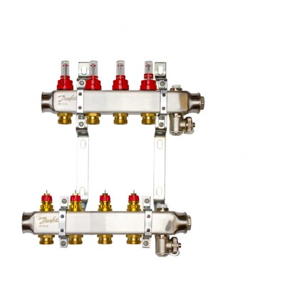 Комплект коллекторов SSM-3F с расходомерами и кронштейнами, 3 контура (088U0953) - Интернет-магазин строительных материалов в Екатеринбурге-NOVA Prom Group 